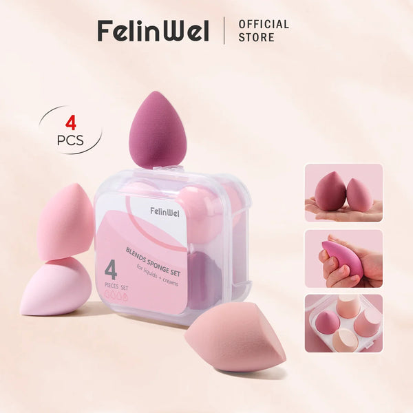 4er-Pack Beauty Blender Make-up-Schwämmchen-Set