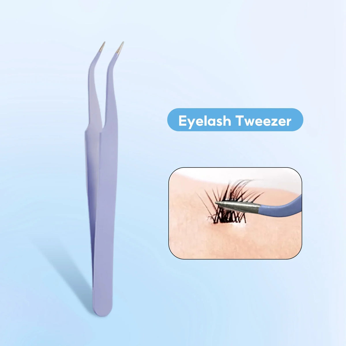 FelinWel False Eyelash Kit – Precision Tweezers & Waterproof Lash Glue Set
