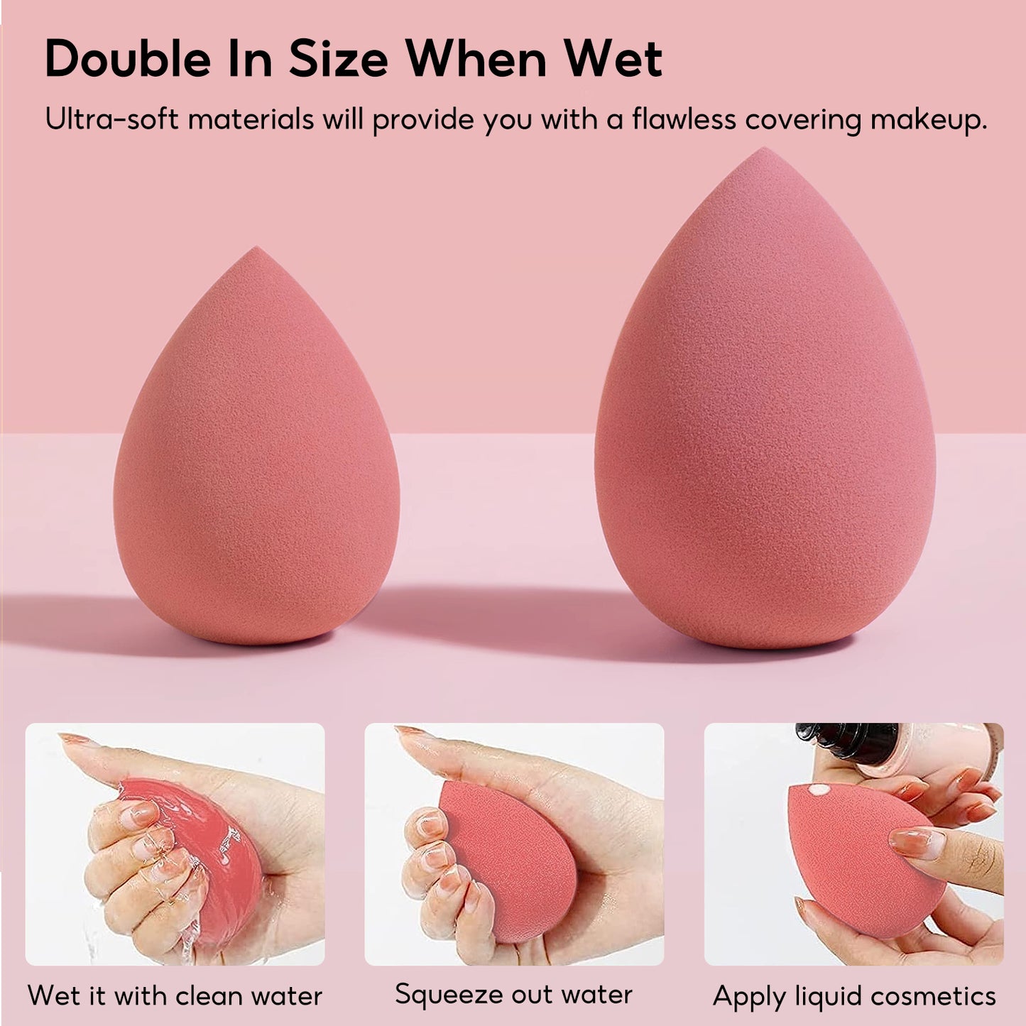 4er-Pack Beauty Blender Make-up-Schwämmchen-Set