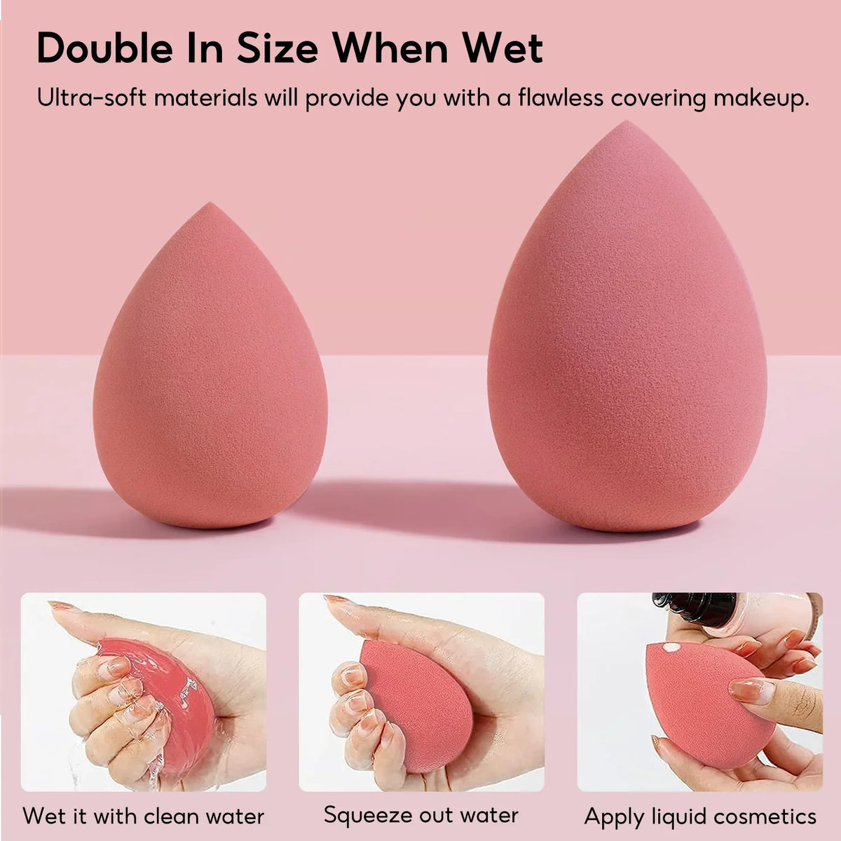 4er-Pack Beauty Blender Make-up-Schwämmchen-Set