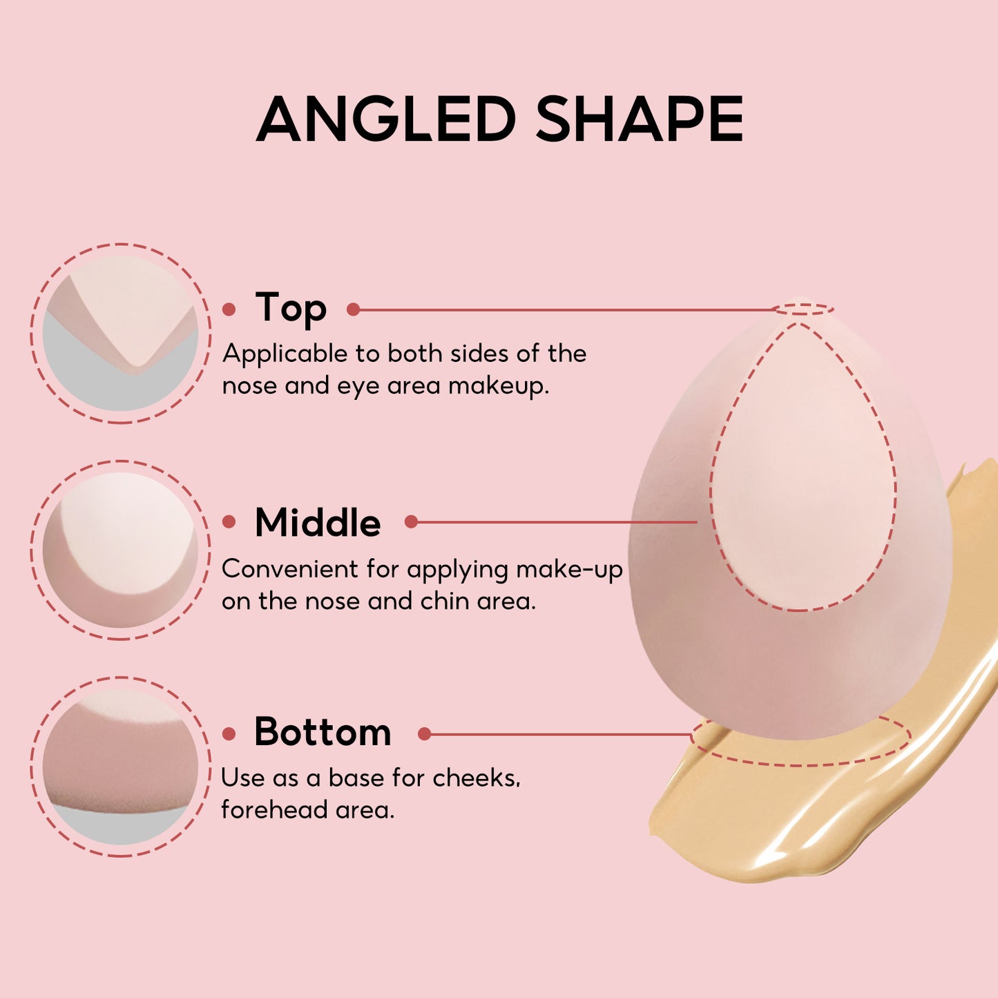 4er-Pack Beauty Blender Make-up-Schwämmchen-Set