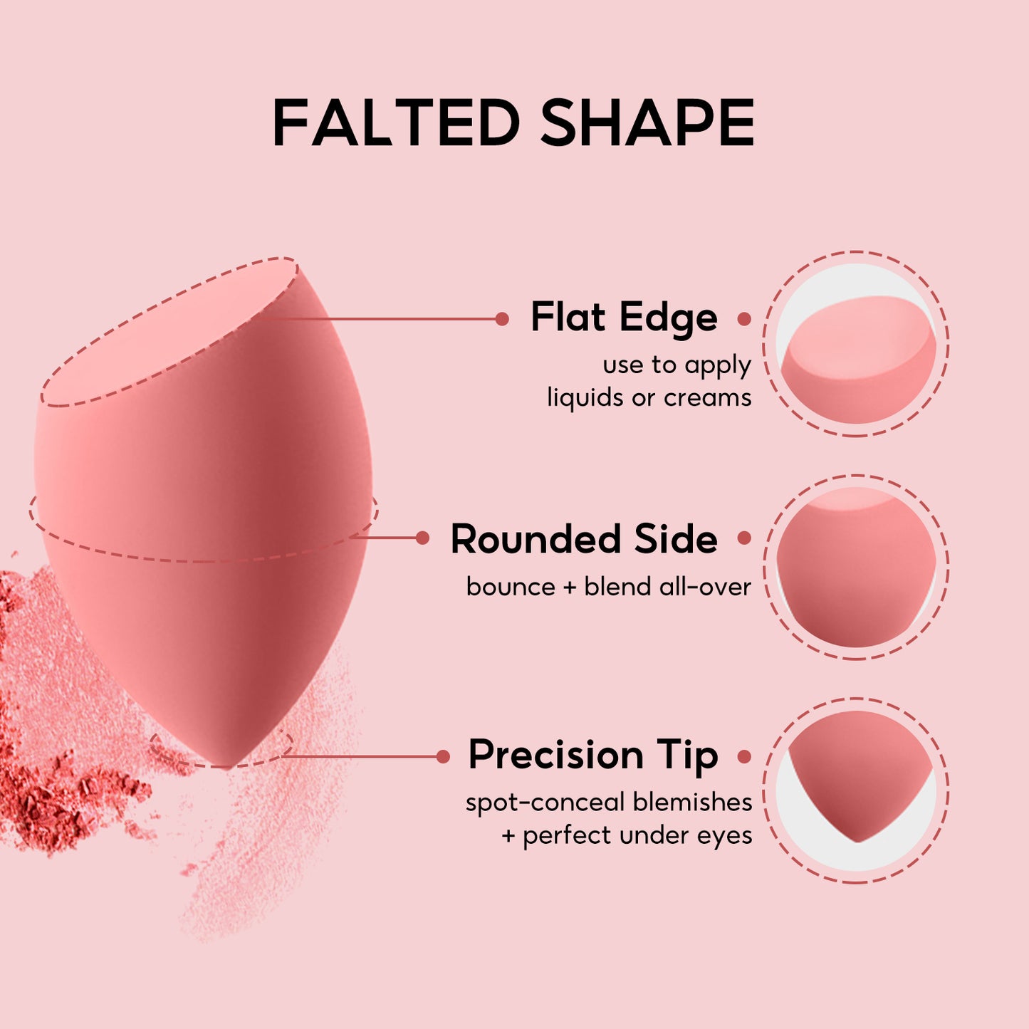 4er-Pack Beauty Blender Make-up-Schwämmchen-Set