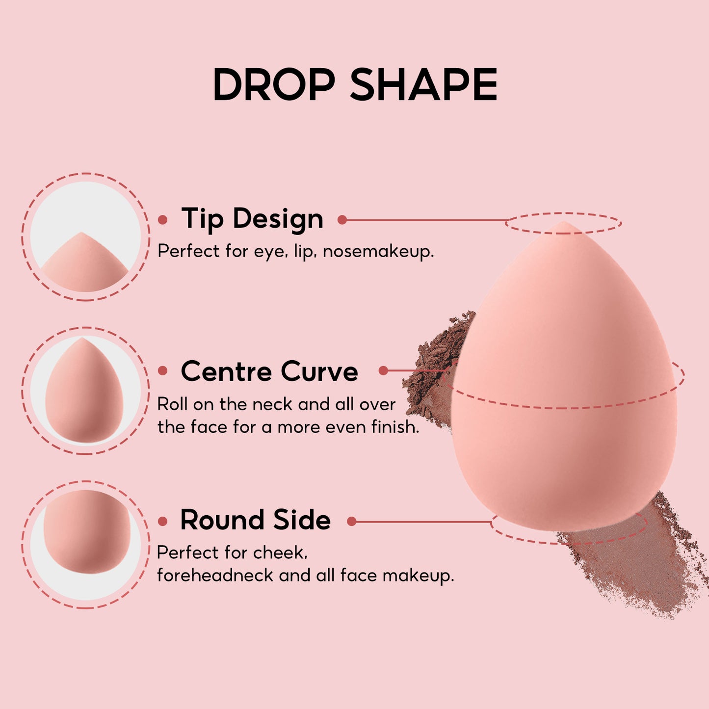 4er-Pack Beauty Blender Make-up-Schwämmchen-Set
