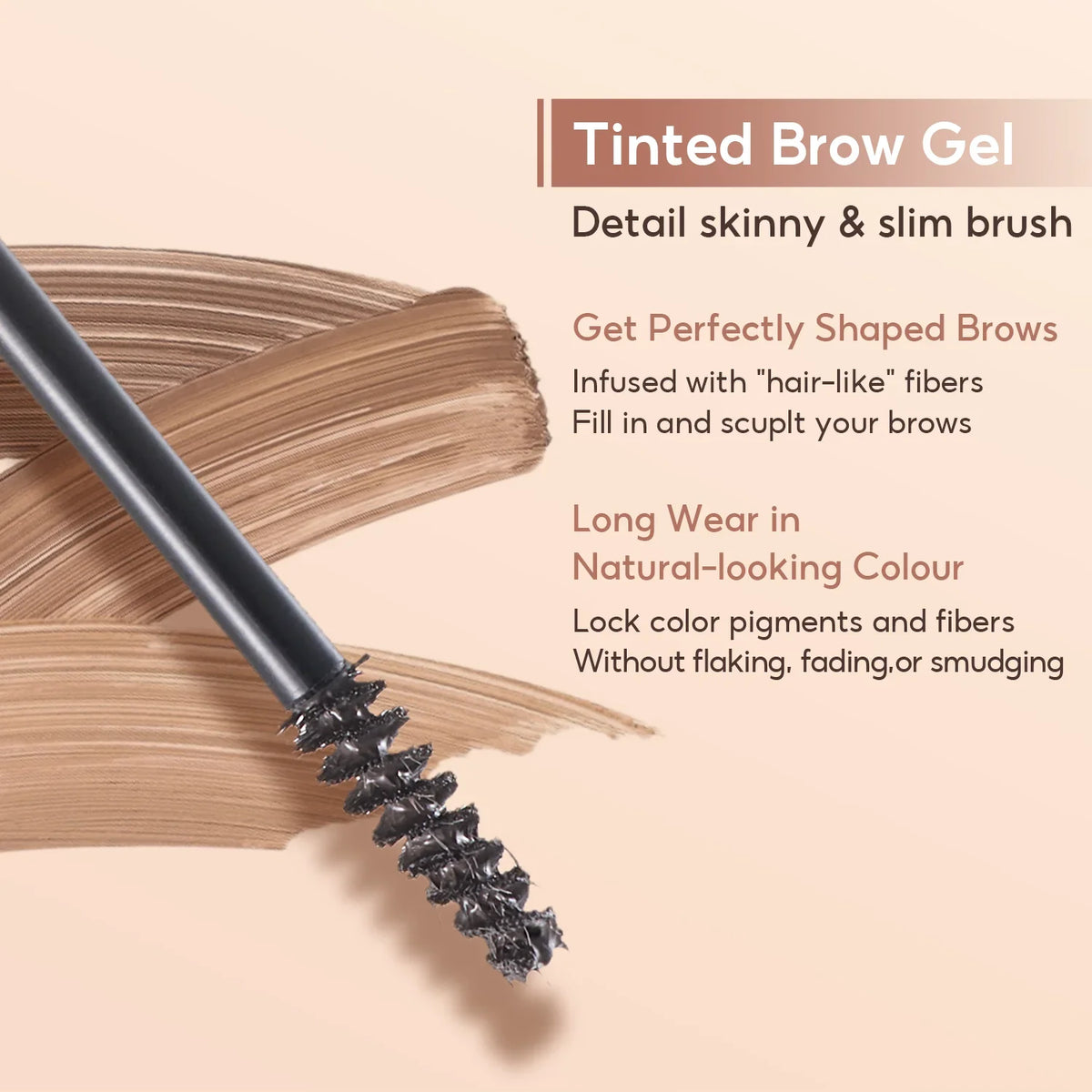 FelinWel Dual-Ended Waterproof Brow Pen & Tinted Brow Gel – 2-Fork Tip, Beginner Friendly