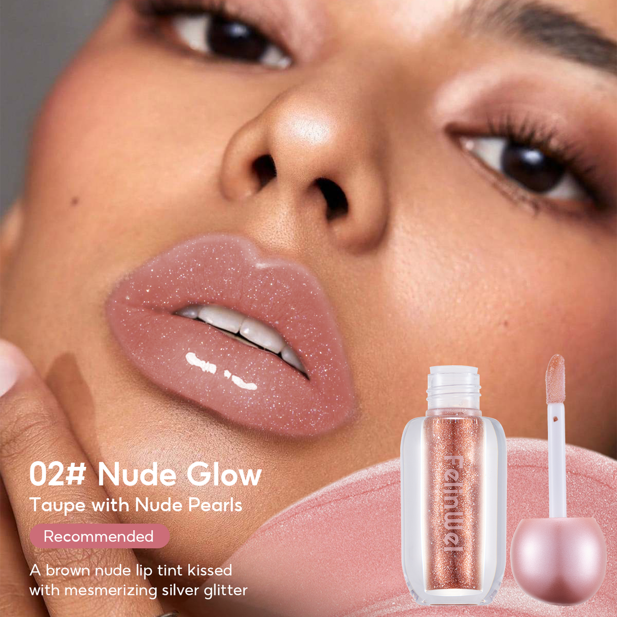FelinWel Super Sparkly Lip Gloss Shining and Nourishing Fresh Texture