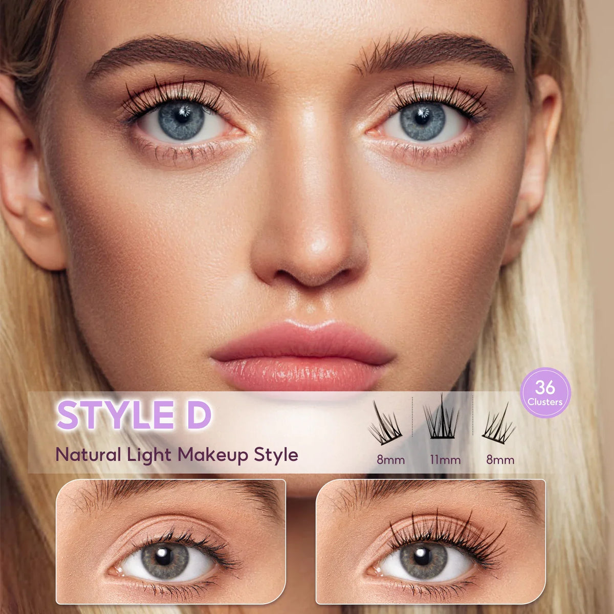 FelinWel Glue-Free Self-Adhesive Lashes – No Remover Needed