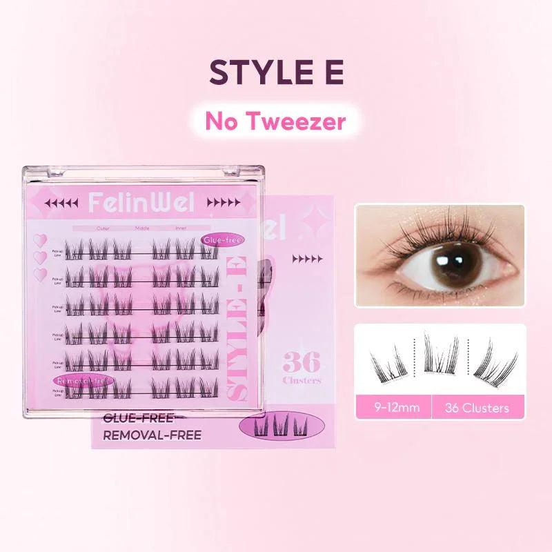 FelinWel Glue-Free Self-Adhesive Lashes – No Remover Needed