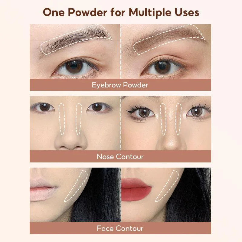 FelinWel Hairline Shadow Powder – Root Touch-Up, Mirror & Puff, 4 Shades