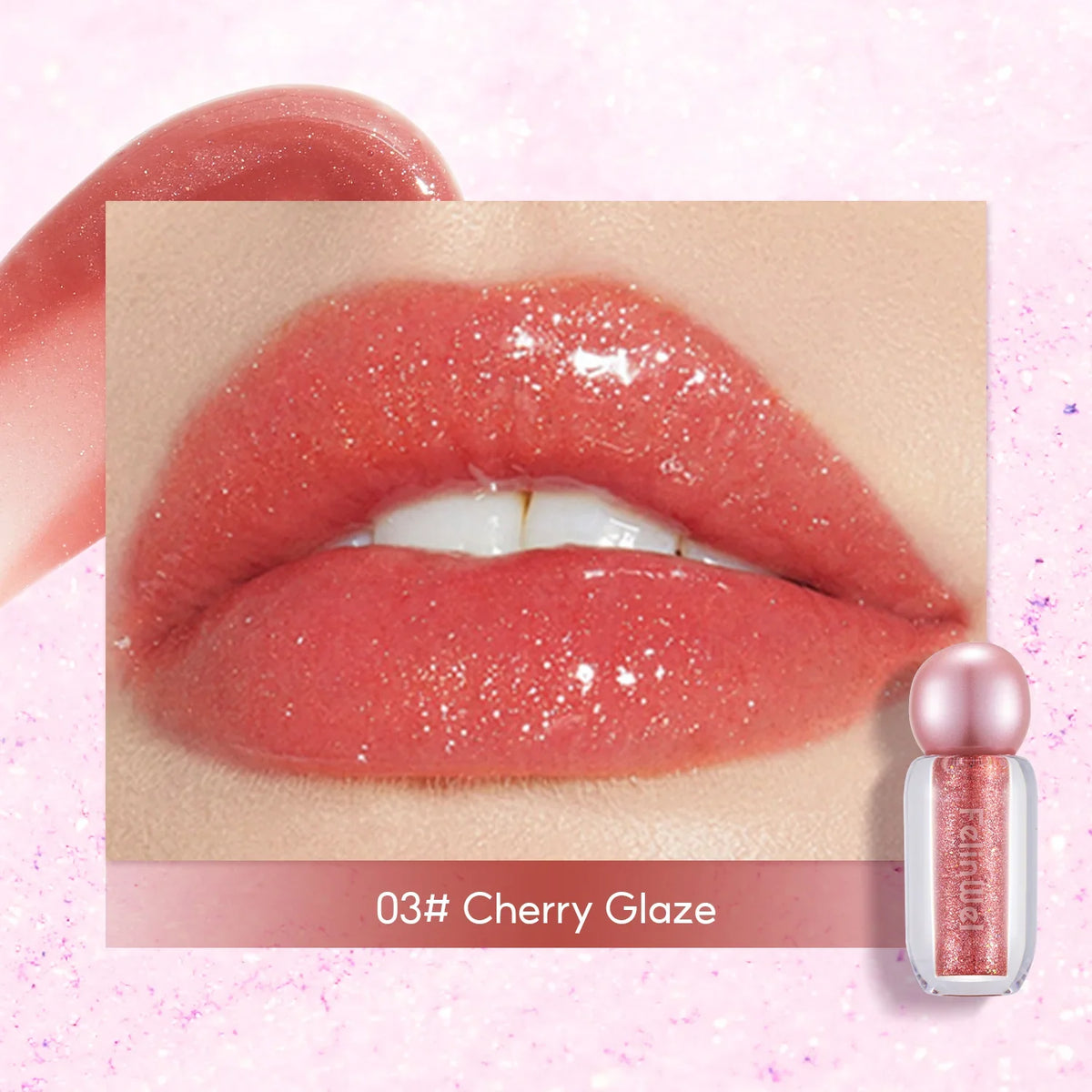 FelinWel Super Sparkly Lip Gloss Shining and Nourishing Fresh Texture