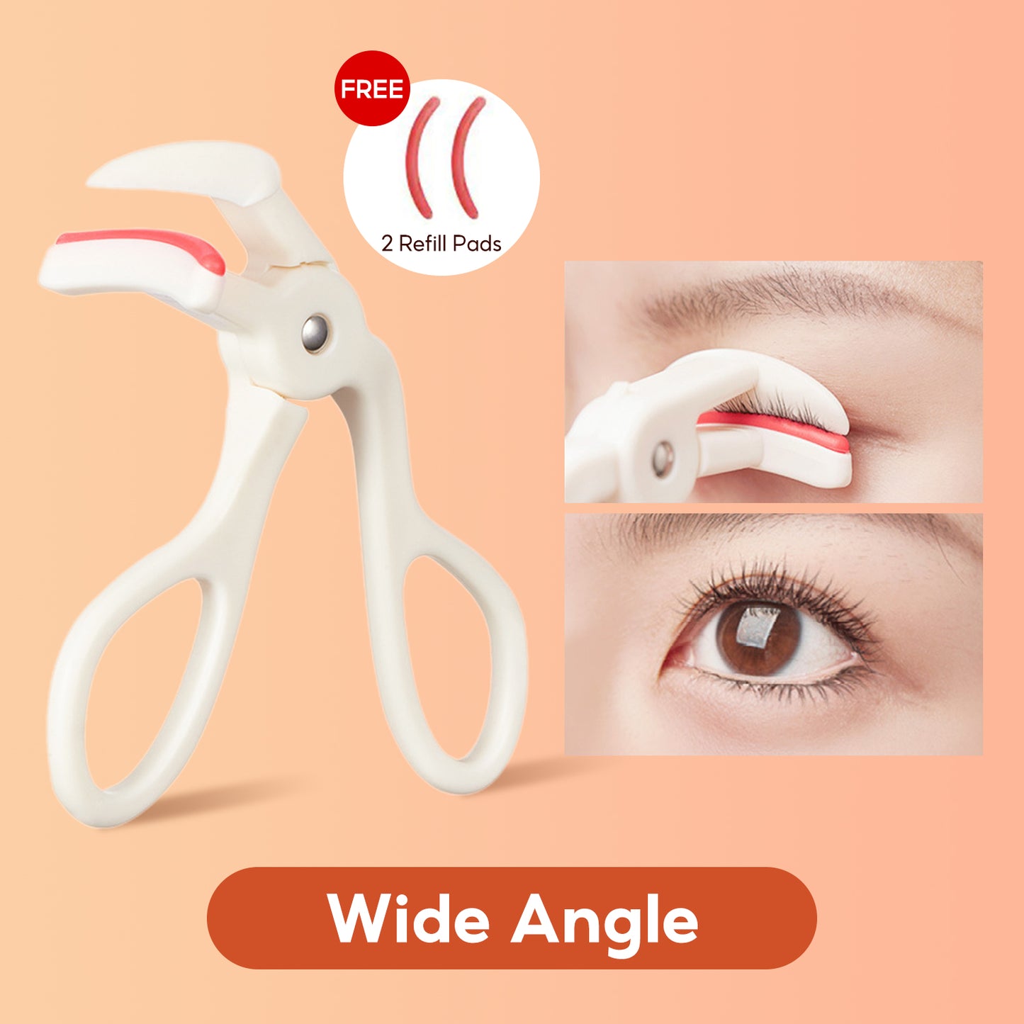 FelinWel – Tragbarer Wimpernzange, Weitwinkel- und Teil-Wimpernzange mit Komfortgriff-Design