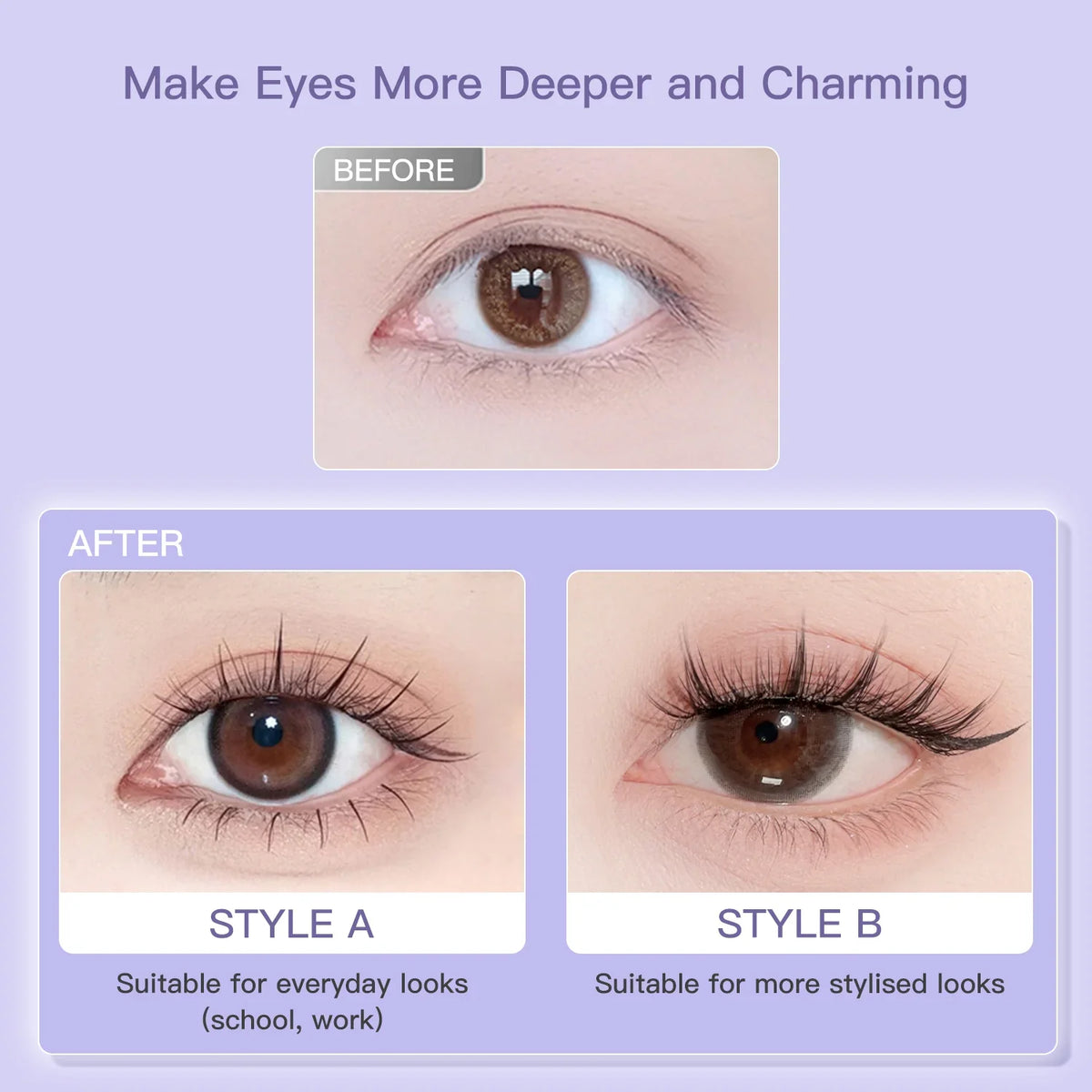 FelinWel Falsche Cluster-Wimpern Künstliche Cluster-Wimpern für die DIY-Wimpernverlängerung