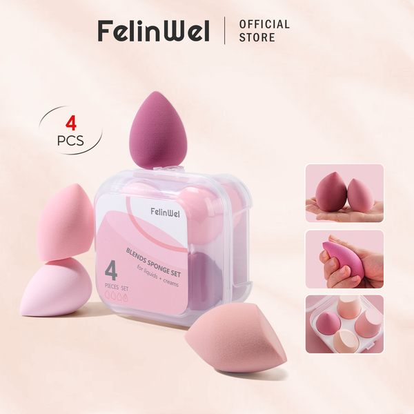 4er-Pack Beauty Blender Make-up-Schwämmchen-Set 