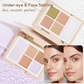 FelinWel Color Corrector Palette for Dark Circles, Redness & Blemishes, Creamy Concealer + Setting Powder with Hydrating Ingredients, 12H Crease-Proof Wear