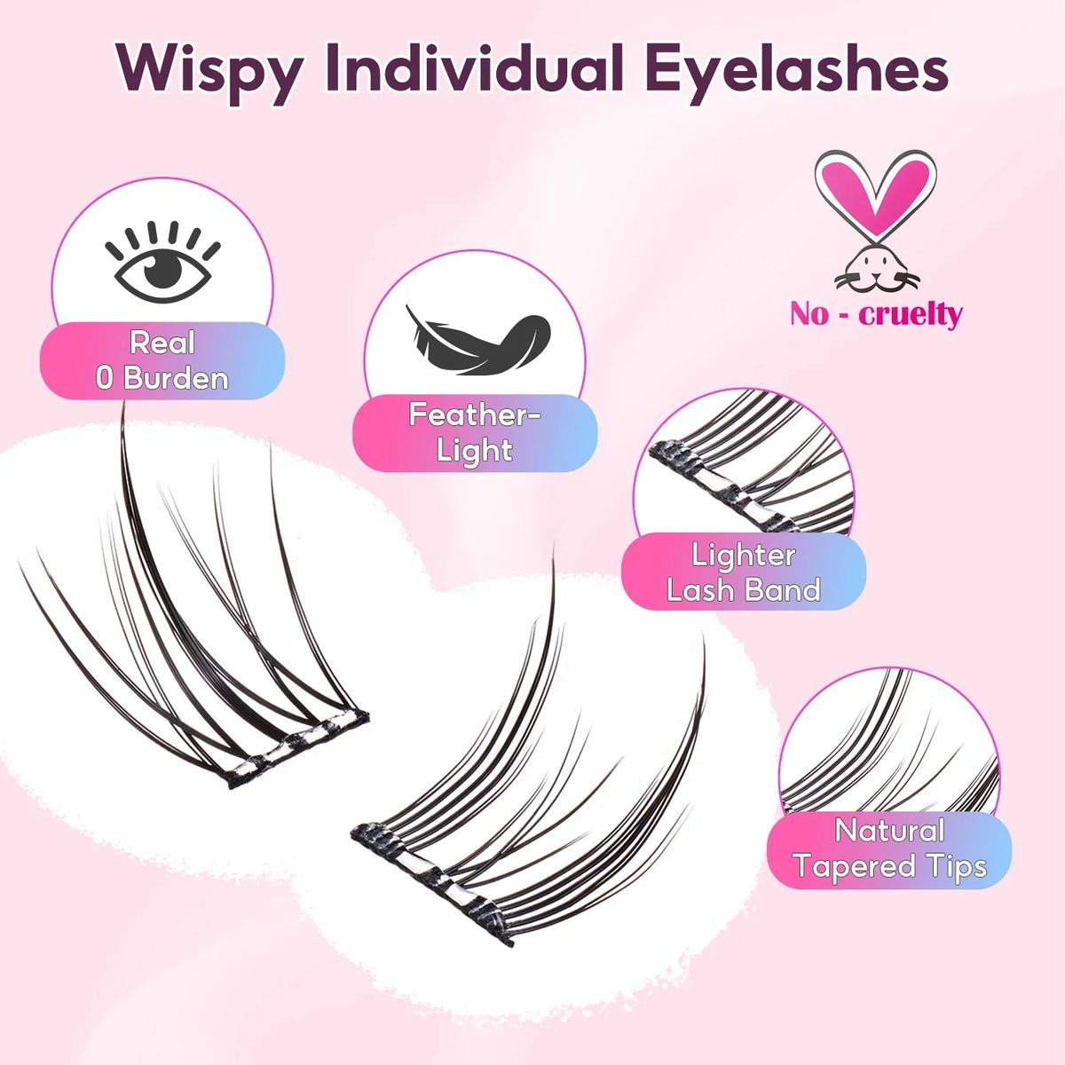 FelinWel Glue-Free Self-Adhesive Lashes – No Remover Needed