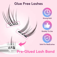 FelinWel Glue-Free Self-Adhesive Lashes – No Remover Needed