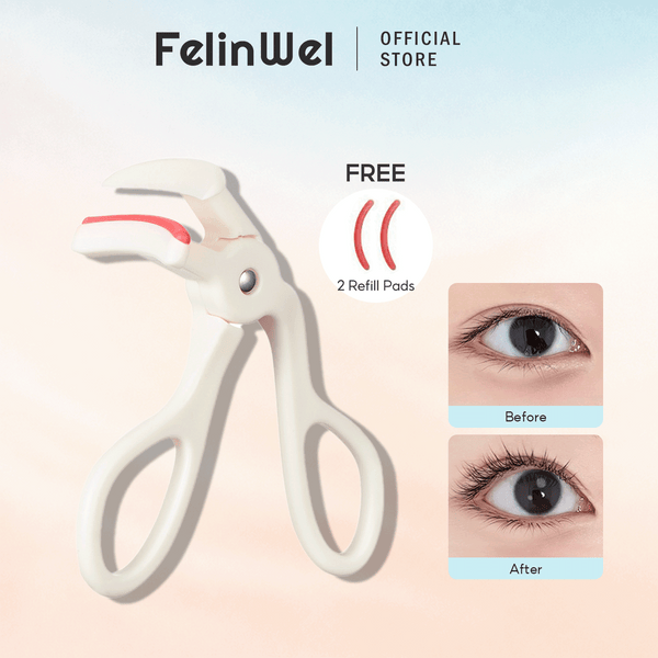 FelinWel – Tragbarer Wimpernzange, Weitwinkel- und Teil-Wimpernzange mit Komfortgriff-Design 