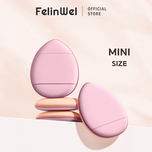 FelinWel – Mini-Finger-Puff-Set, Make-up-Schwamm, Gesichts-Concealer, Foundation, Detail-Puff 