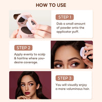 FelinWel Hairline Shadow Powder – Root Touch-Up, Mirror & Puff, 4 Shades