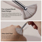 FelinWel - Fan-shaped Highlighter Brush, Soft, Skin-friendly, Multifunctional, Vegan Bristles, No Shedding, Durable