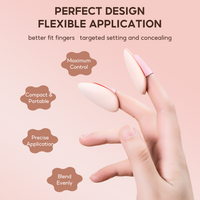FelinWel – Mini-Finger-Puff-Set, Make-up-Schwamm, Gesichts-Concealer, Foundation, Detail-Puff 