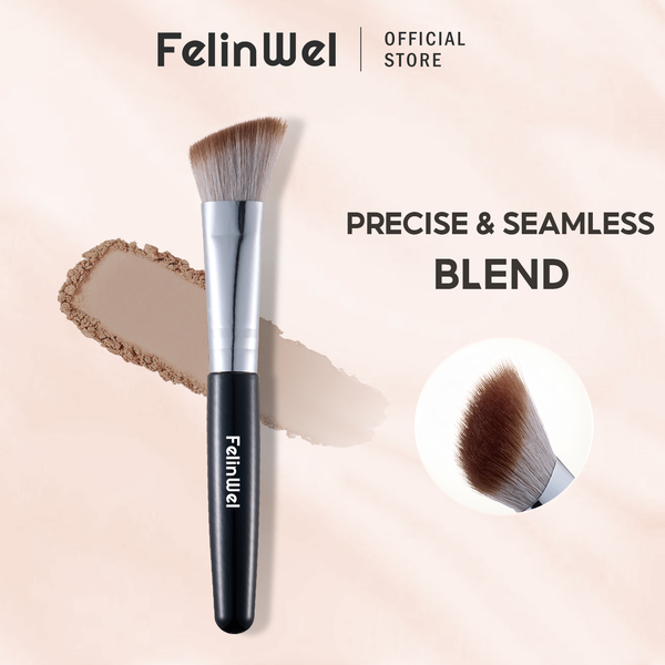FelinWel Hairline Powder Brush Slope Brush Soft Precise Blending Fiber Vegan