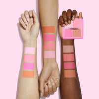 FelinWel 4-Shade Blush Palette – Buildable Matte Finish, Vegan