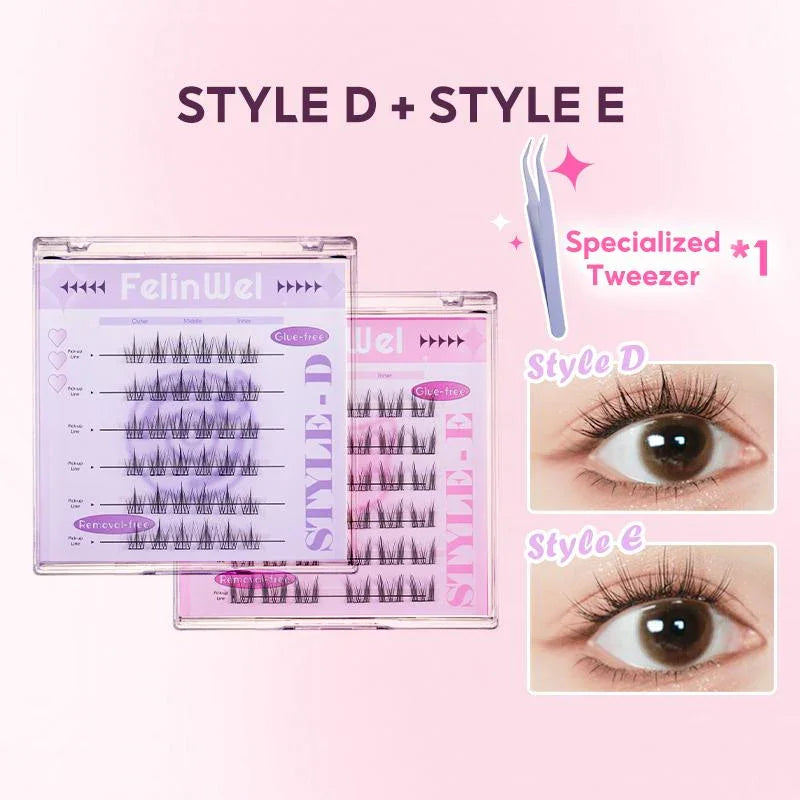 FelinWel Glue-Free Self-Adhesive Lashes – No Remover Needed