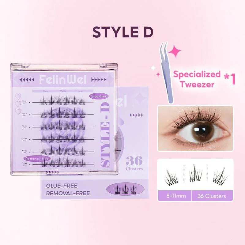 FelinWel Glue-Free Self-Adhesive Lashes – No Remover Needed
