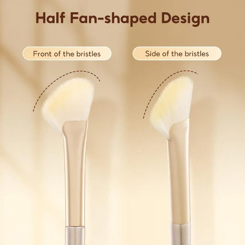FelinWel Half Fan-Shape Nose Contour Brush – Precise Sculpting, Cruelty-Free