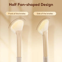 FelinWel Half Fan-Shape Nose Contour Brush – Precise Sculpting, Cruelty-Free