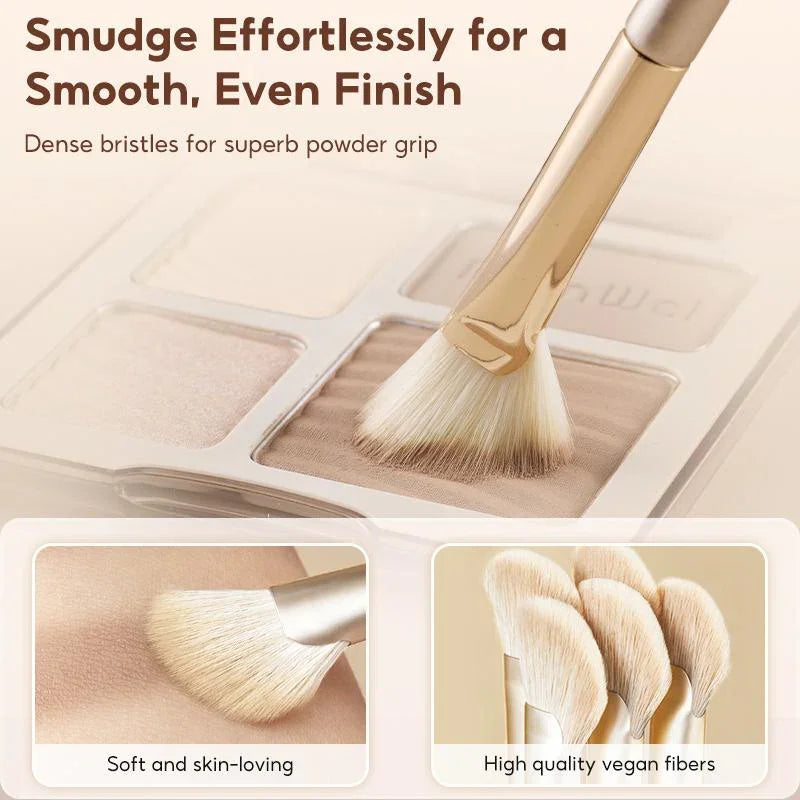 FelinWel Half Fan-Shape Nose Contour Brush – Precise Sculpting, Cruelty-Free