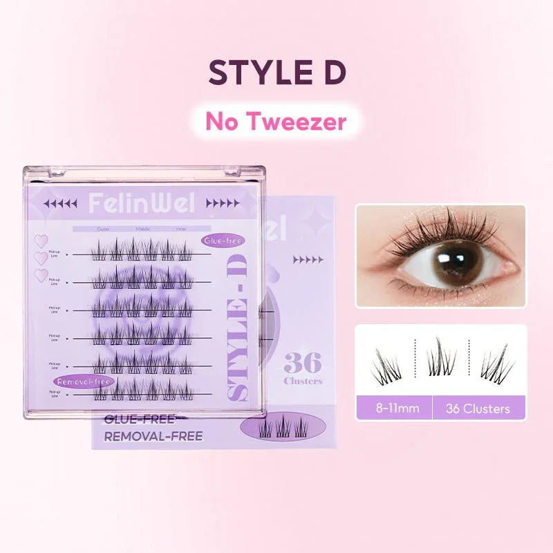 FelinWel Glue-Free Self-Adhesive Lashes – No Remover Needed