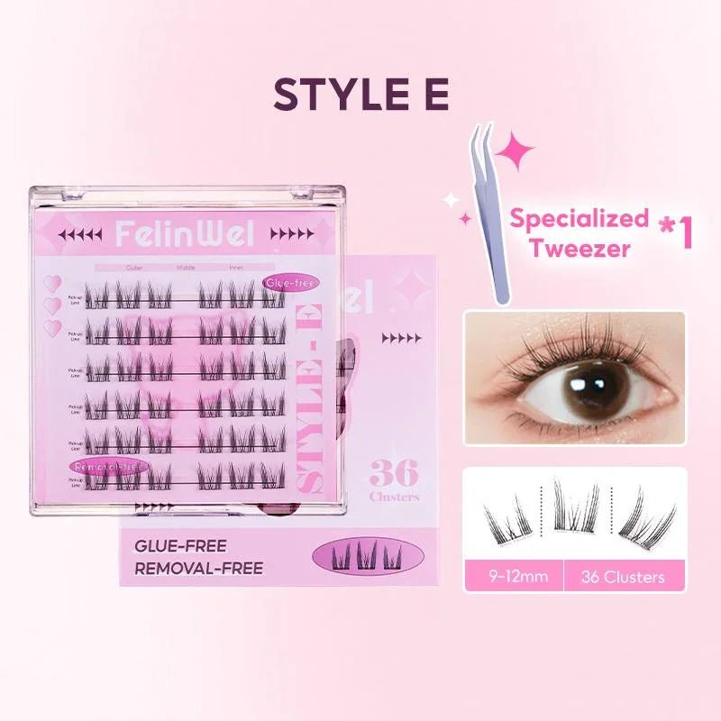 FelinWel Glue-Free Self-Adhesive Lashes – No Remover Needed