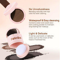FelinWel Hairline Shadow Powder – Root Touch-Up, Mirror & Puff, 4 Shades