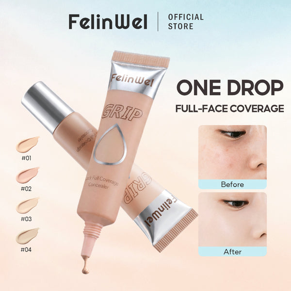 FelinWel Grip Lock Full Coverage Concealer, Color Correction & Targeted Concealing