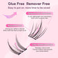 FelinWel Glue-free Cluster Eyelash Extensions Self-adhesive Remover-free Reusable