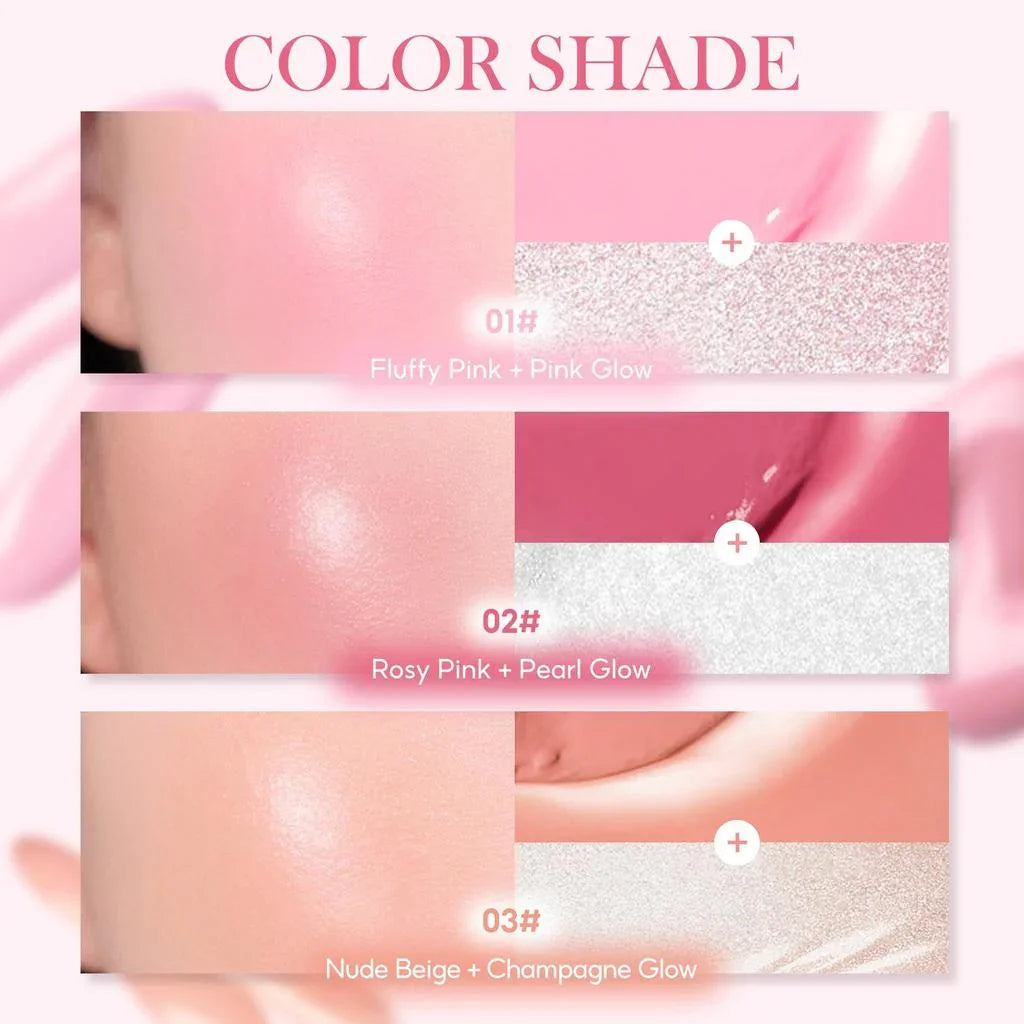 FelinWel Super Dewy Blush & Highlighter Dual-ended Stick Liquid Blendable