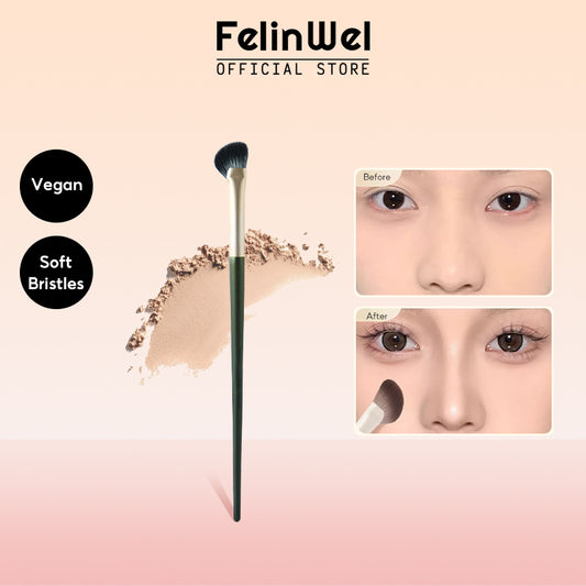 FelinWel – Nasenschattenpinsel, 100 % tierversuchsfreier veganer Nasenkontur-Make-up-Pinsel 