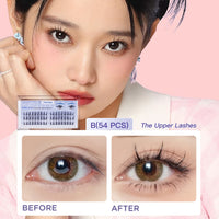 FelinWel Falsche Cluster-Wimpern Künstliche Cluster-Wimpern für die DIY-Wimpernverlängerung 