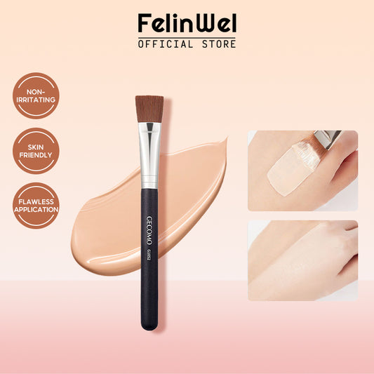 FelinWel – Flacher Foundation-Pinsel, großer, breiter Pinsel für flüssige Foundation für das Gesicht